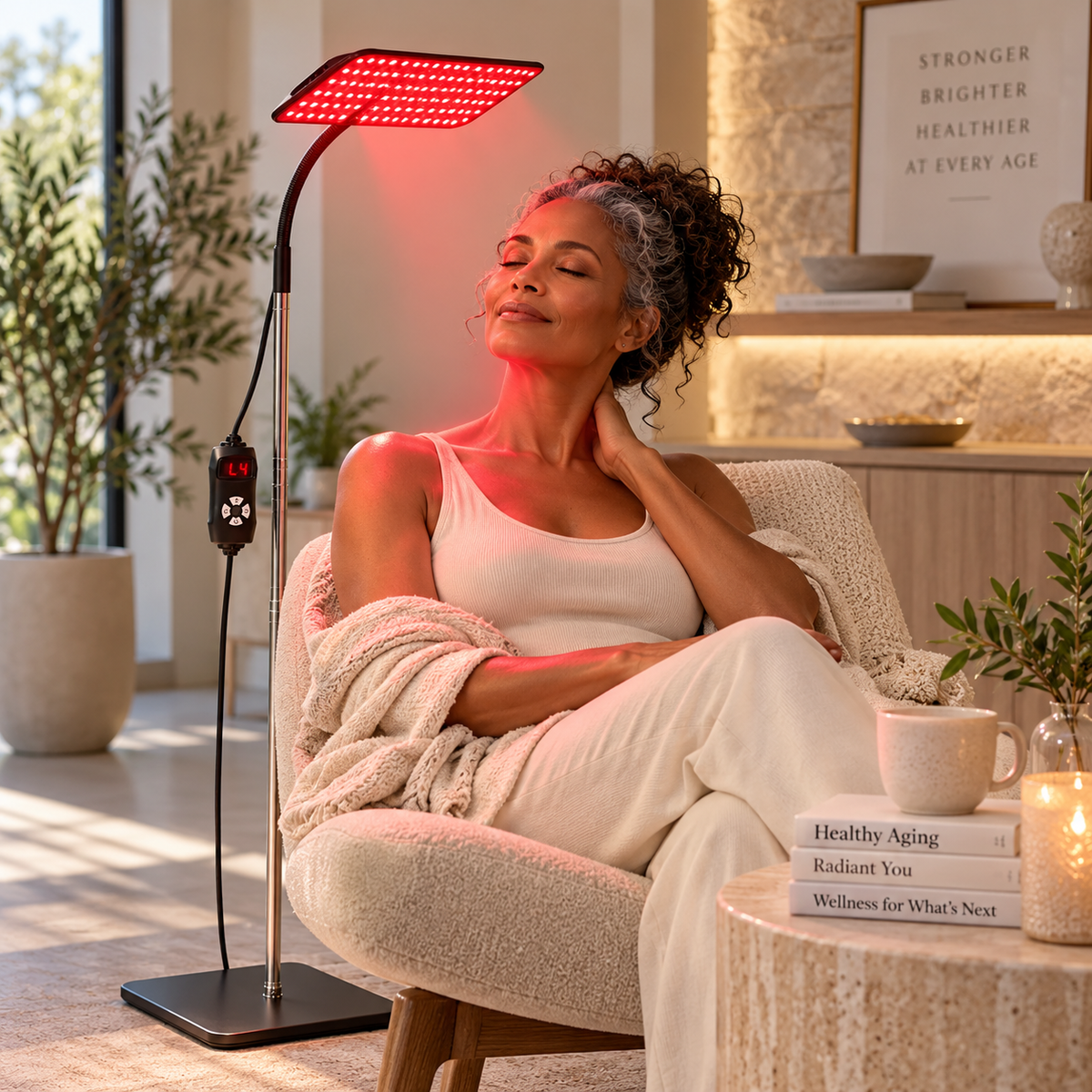 660Nm and 850Nm LED Red Light Panel with Stand
