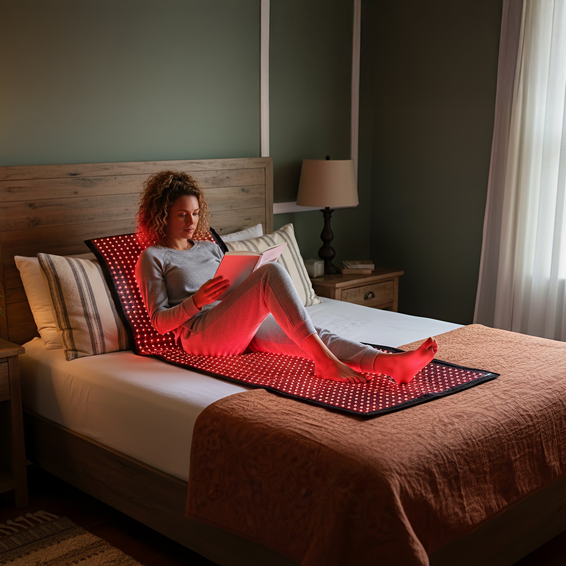 EnergyLounger Blanket, Full-Body Red & Infrared Light Blanket + FREE Travel carry case